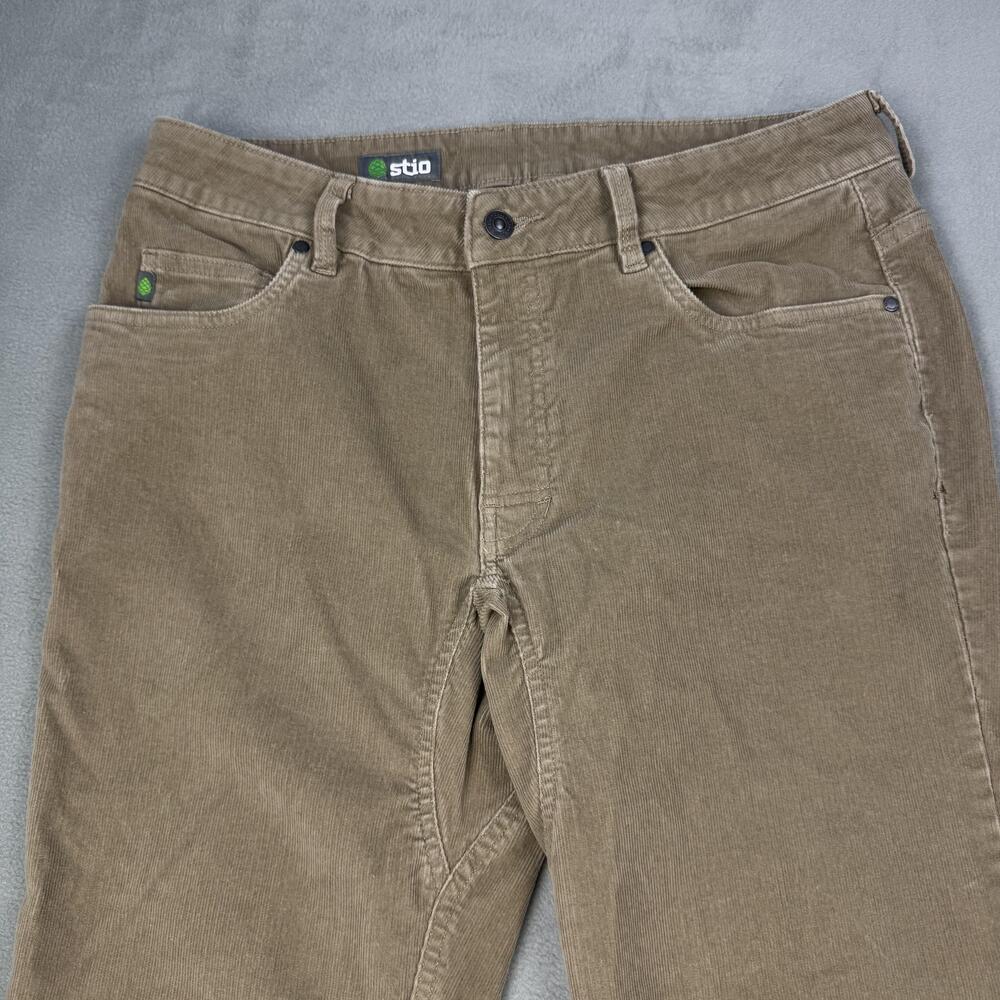 Stio Pants Mens 34x30 Beige Rivet Cord Corduroy Organic Cotton Stretch Casual - Picture 3 of 16